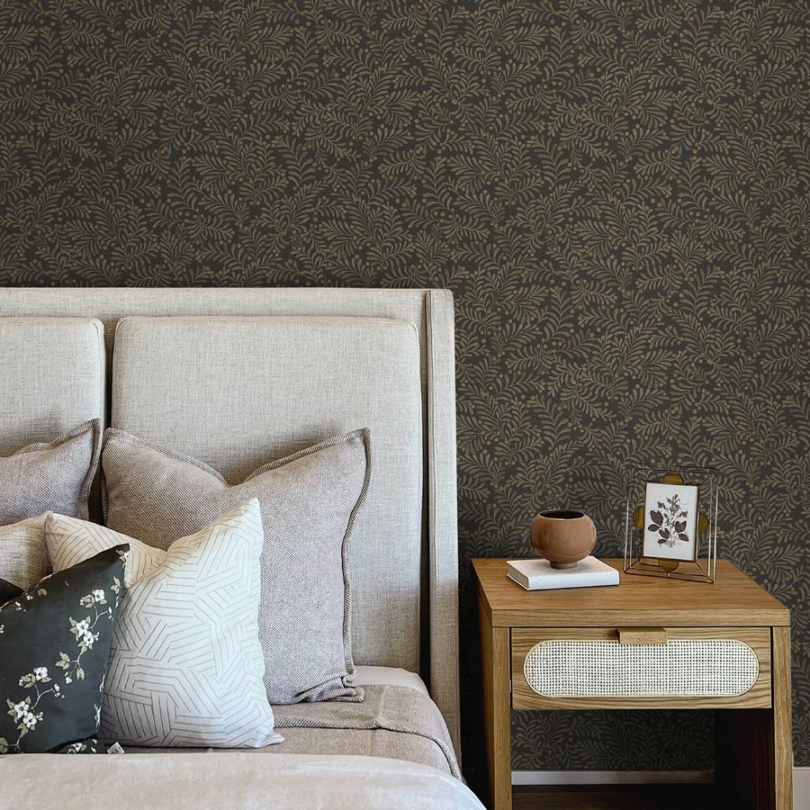 Purchase 4148-27442 Chesapeake Wallpaper, Chrysantha Black Berry Branches - PrintWorks12