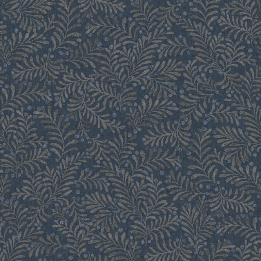 Purchase 4148-27443 Chesapeake Wallpaper, Chrysantha Navy Berry Branches - PrintWorks
