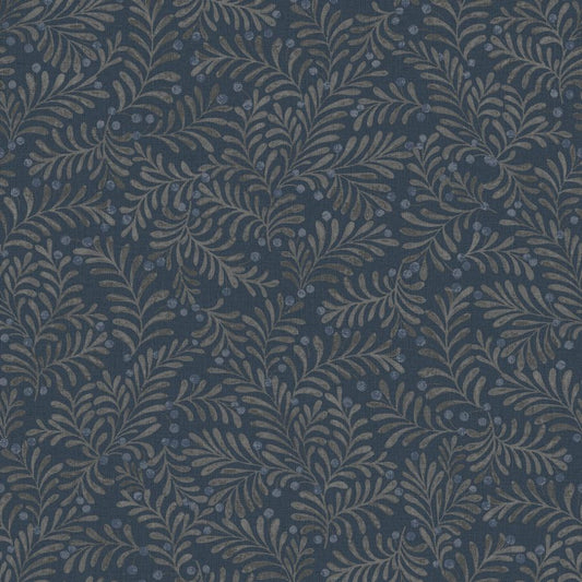 Purchase 4148-27443 Chesapeake Wallpaper, Chrysantha Navy Berry Branches - PrintWorks