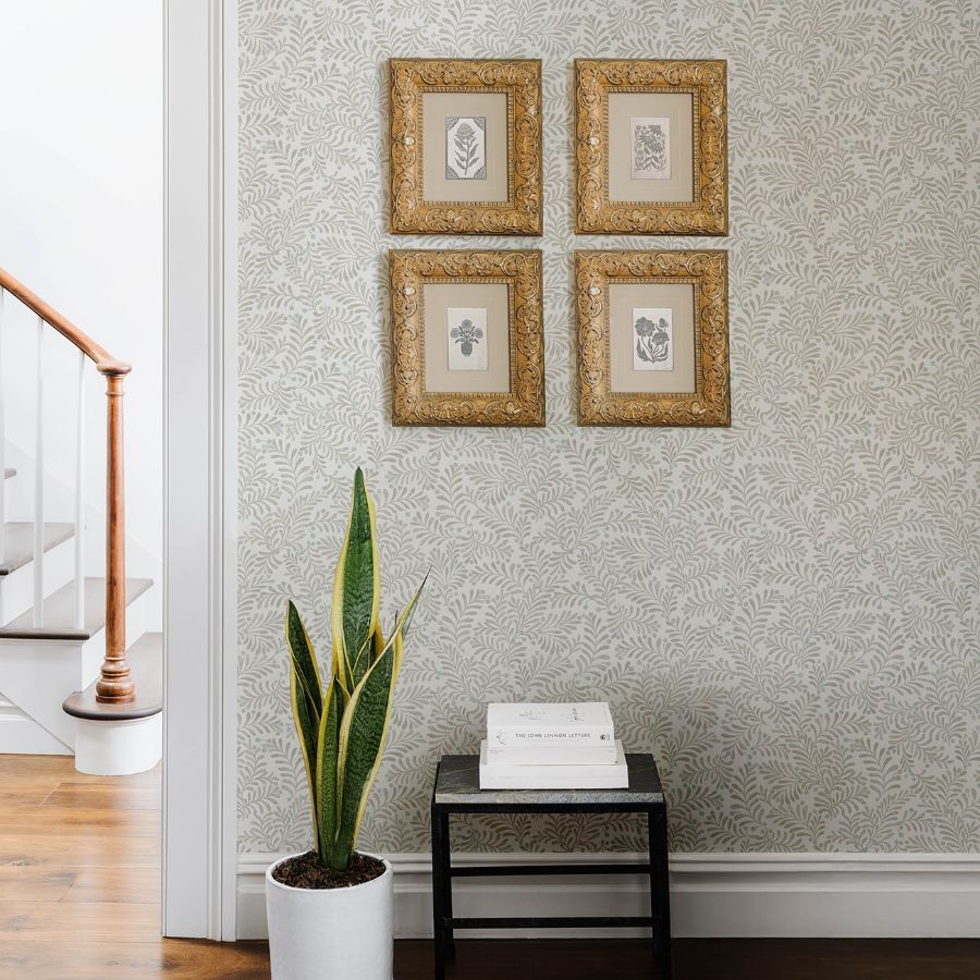 Purchase 4148-27445 Chesapeake Wallpaper, Chrysantha Light Grey Berry Branches - PrintWorks1