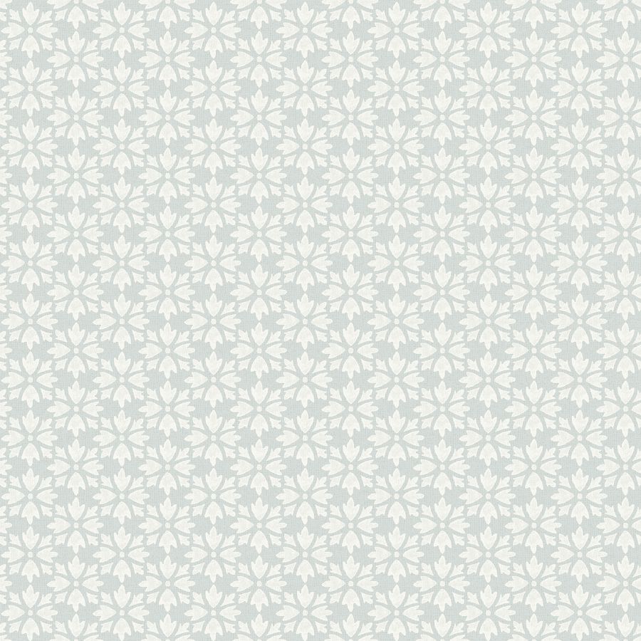 Purchase 4148-27452 Chesapeake Wallpaper, Phlox Light Blue Floral Stamp - PrintWorks