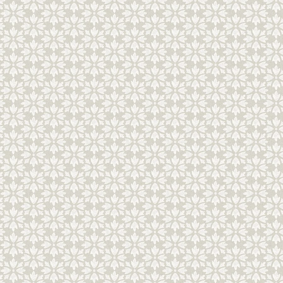 Purchase 4148-27454 Chesapeake Wallpaper, Phlox Grey Floral Stamp - PrintWorks