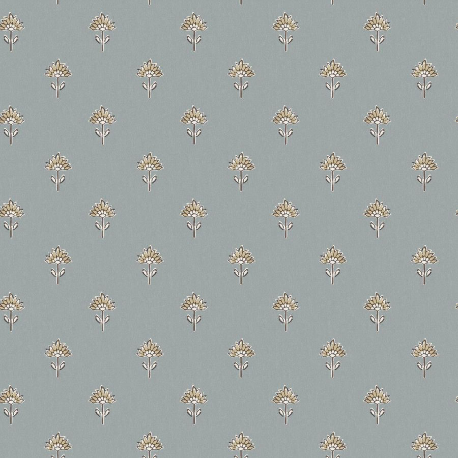 Purchase 4148-27456 Chesapeake Wallpaper, Surdiva Denim Floral Fan - PrintWorks