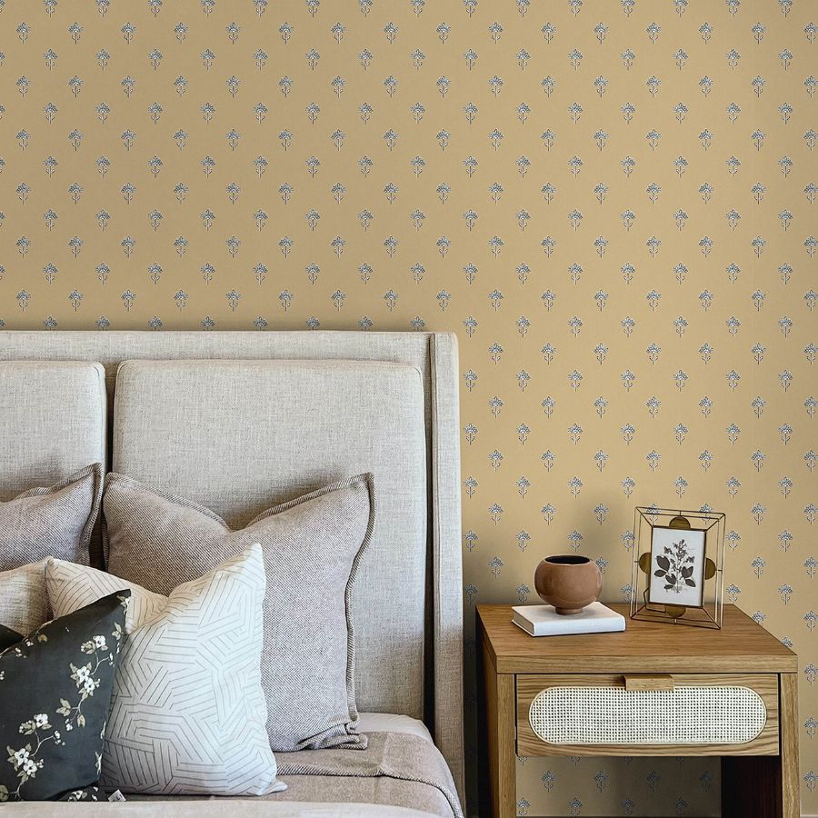 Purchase 4148-27458 Chesapeake Wallpaper, Surdiva Honey Floral Fan - PrintWorks12