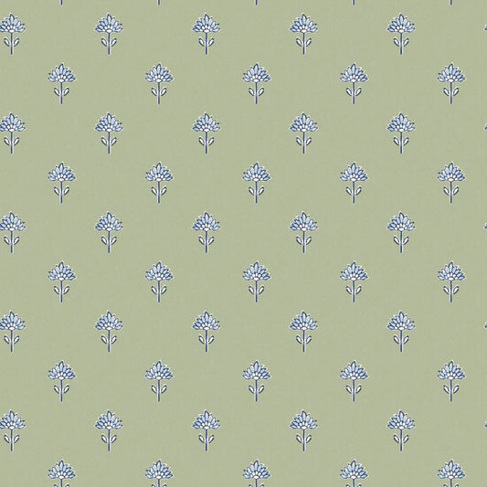 Purchase 4148-27459 Chesapeake Wallpaper, Surdiva Green Floral Fan - PrintWorks