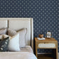 Purchase 4148-27461 Chesapeake Wallpaper, Surdiva Indigo Floral Fan - PrintWorks12