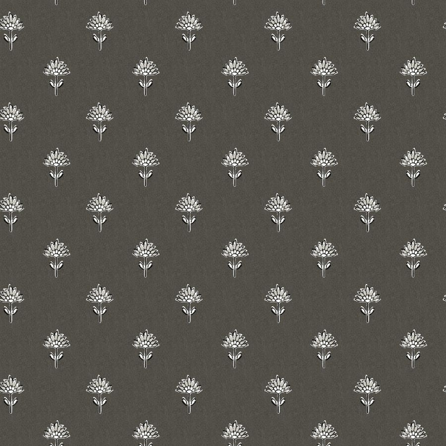 Purchase 4148-27462 Chesapeake Wallpaper, Surdiva Black Floral Fan - PrintWorks