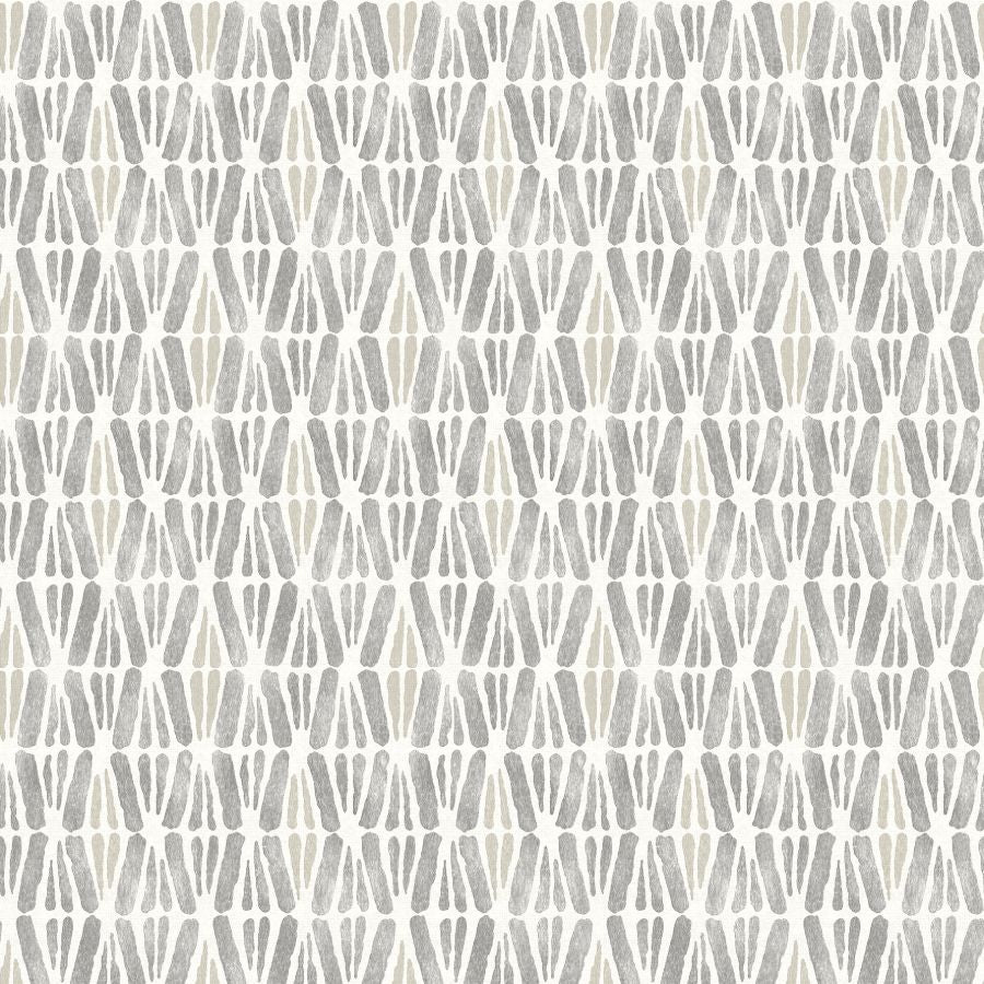 Purchase 4148-27463 Chesapeake Wallpaper, Nabi Charcoal Geometric - PrintWorks