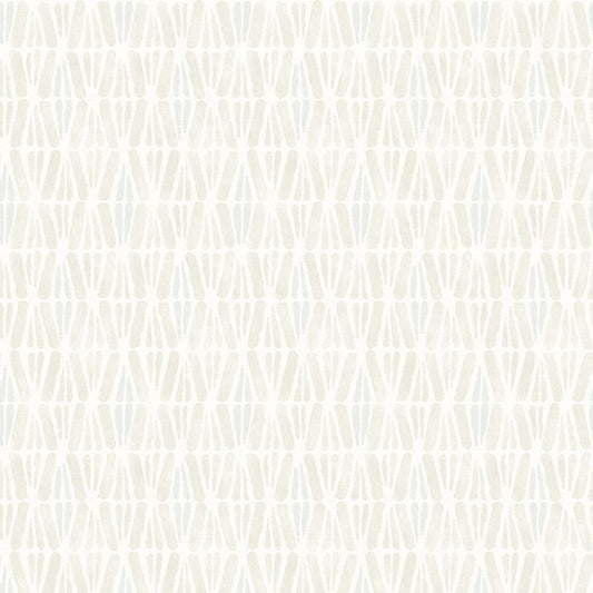 Purchase 4148-27464 Chesapeake Wallpaper, Nabi Beige Geometric - PrintWorks