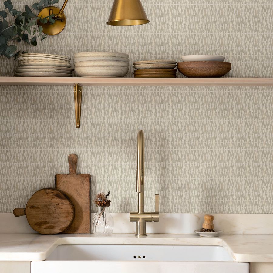 Purchase 4148-27465 Chesapeake Wallpaper, Nabi Neutral Geometric - PrintWorks1