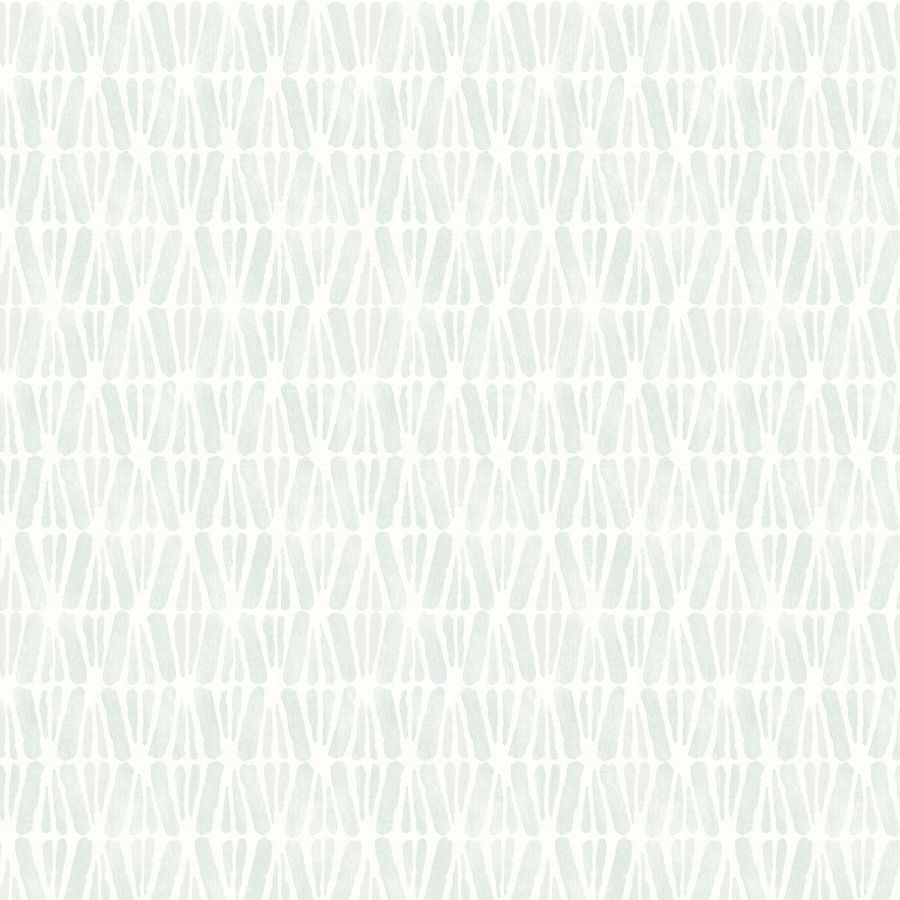 Purchase 4148-27466 Chesapeake Wallpaper, Nabi Aqua Geometric - PrintWorks