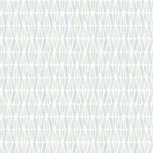 Purchase 4148-27467 Chesapeake Wallpaper, Nabi Light Blue Geometric - PrintWorks