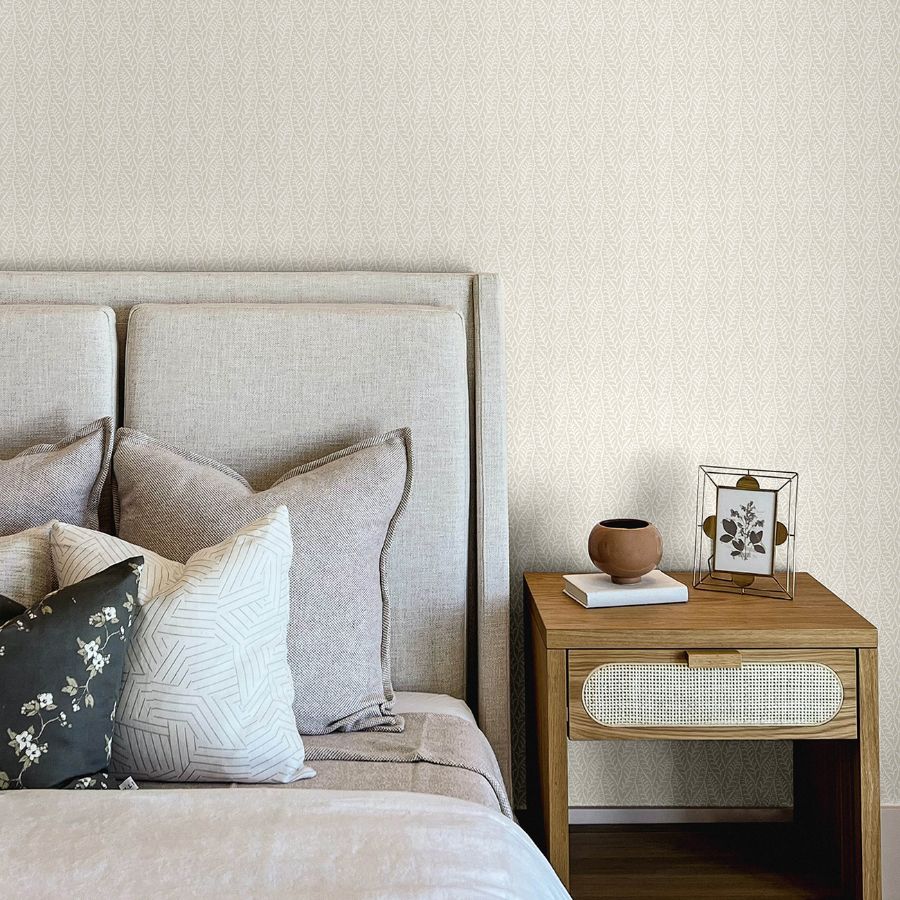 Purchase 4148-27470 Chesapeake Wallpaper, Coleus Beige Leaves - PrintWorks12