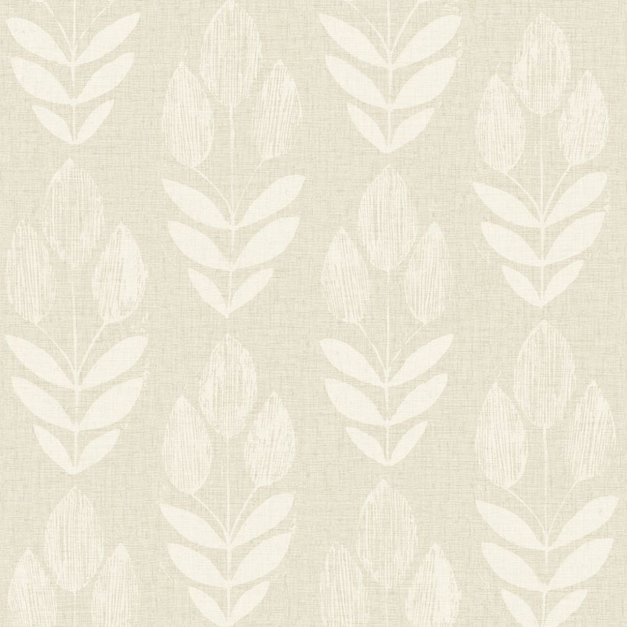 Purchase 4148-27474 Chesapeake Wallpaper, Garland Khaki Block Tulip - PrintWorks