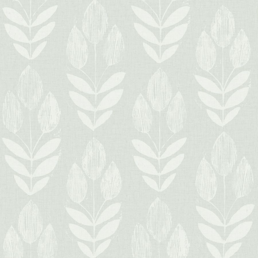 Purchase 4148-27475 Chesapeake Wallpaper, Garland Aqua Block Tulip - PrintWorks