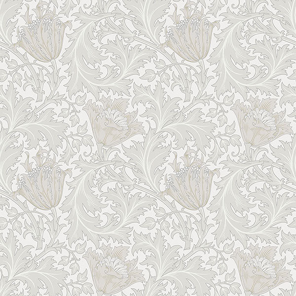 Purchase 4153-82001 A-Street Wallpaper, Anemone Dove Floral Trail - Hidden Treasures