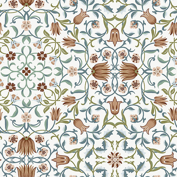 Purchase 4153-82007 A-Street Wallpaper, No 1 Holland Park Red Floral - Hidden Treasures