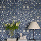 Purchase 4153-82009 A-Street Wallpaper, No 1 Holland Park Blue Floral - Hidden Treasures1