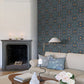 Purchase 4153-82010 A-Street Wallpaper, No 1 Holland Park Dark Blue Floral - Hidden Treasures1