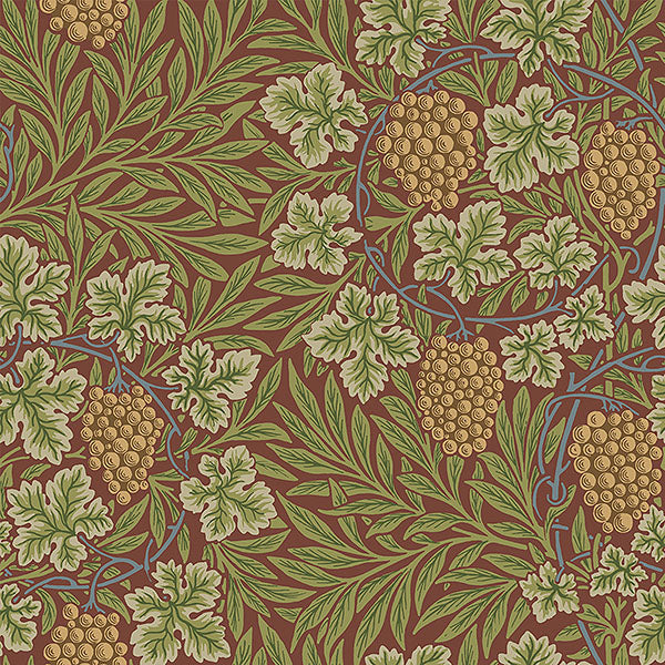 Purchase 4153-82018 A-Street Wallpaper, Vine Ruby Woodland Fruits - Hidden Treasures