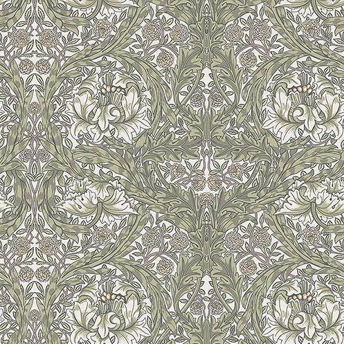 Purchase 4153-82023 A-Street Wallpaper, African Marigold Green Floral - Hidden Treasures