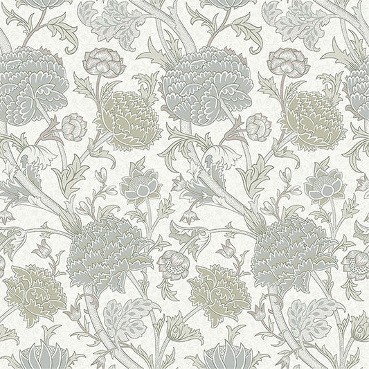 Purchase 4153-82032 A-Street Wallpaper, Cray Light Green Floral Trail - Hidden Treasures