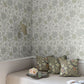 Purchase 4153-82032 A-Street Wallpaper, Cray Light Green Floral Trail - Hidden Treasures1