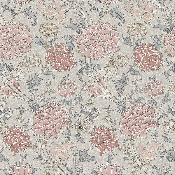 Purchase 4153-82033 A-Street Wallpaper, Cray Pink Floral Trail - Hidden Treasures