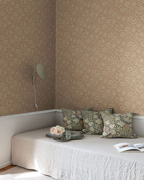 Purchase 4153-82040 A-Street Wallpaper, Mallow Rose Floral Vine - Hidden Treasures1