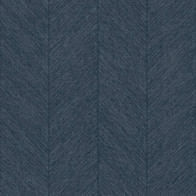 Purchase 4155-27323 A-Street Wallpaper, Kallam Indigo Chevron - Drew & Jonathan Home IV