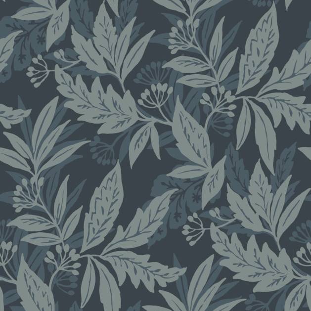 Purchase 4155-27325 A-Street Wallpaper, Anita Teal Woodland Floral - Drew & Jonathan Home IV