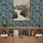 Purchase 4155-27325 A-Street Wallpaper, Anita Teal Woodland Floral - Drew & Jonathan Home IV1