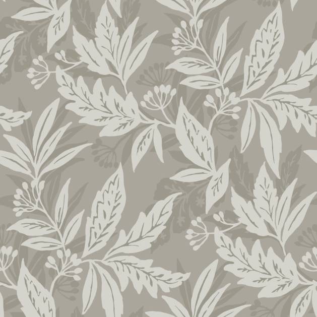 Purchase 4155-27327 A-Street Wallpaper, Anita Pewter Woodland Floral - Drew & Jonathan Home IV