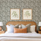 Purchase 4155-27327 A-Street Wallpaper, Anita Pewter Woodland Floral - Drew & Jonathan Home IV12