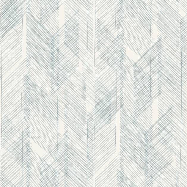 Purchase 4155-27337 A-Street Wallpaper, Bryant Blue Crosshatch - Drew & Jonathan Home IV