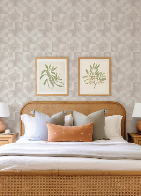 Purchase 4155-27341 A-Street Wallpaper, Woodbine Rose Abstract Geometric - Drew & Jonathan Home IV12