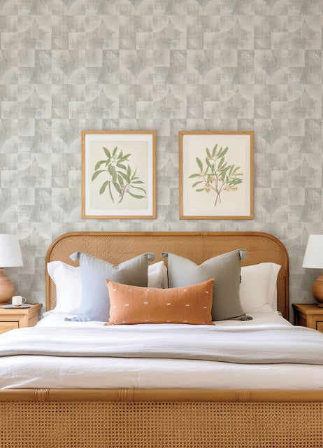 Purchase 4155-27342 A-Street Wallpaper, Woodbine Neutral Abstract Geometric - Drew & Jonathan Home IV12