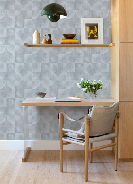 Purchase 4155-27343 A-Street Wallpaper, Woodbine Slate Abstract Geometric - Drew & Jonathan Home IV1