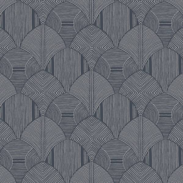 Purchase 4155-72807 A-Street Wallpaper, Meyberg Blue Geometric - Drew & Jonathan Home IV