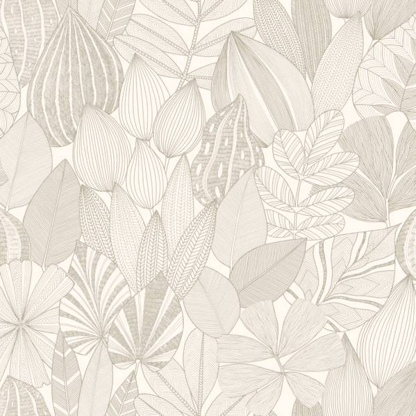 Purchase 4155-72808 A-Street Wallpaper, Mathias Taupe Botanical - Drew & Jonathan Home IV