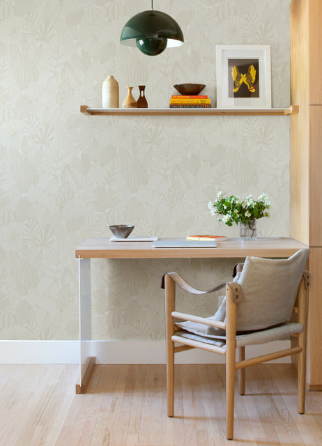 Purchase 4155-72810 A-Street Wallpaper, Mathias Pearl Botanical - Drew & Jonathan Home IV12