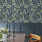 Purchase 4155-72814 A-Street Wallpaper, Mildred Indigo Botanical Trail - Drew & Jonathan Home IV1