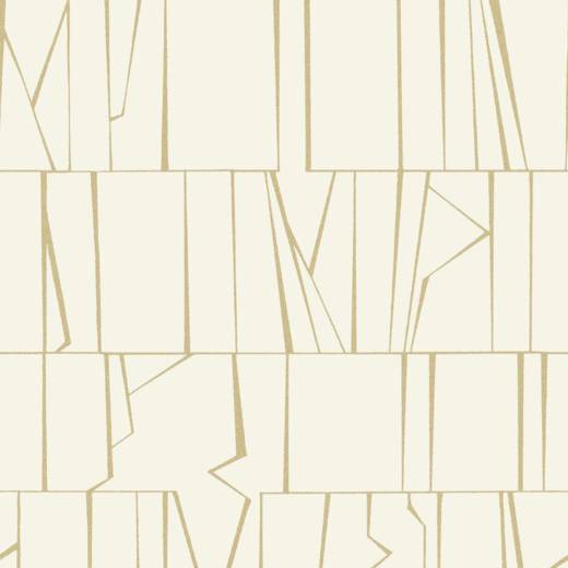 Purchase 4155-72818 A-Street Wallpaper, Huntington Gold Geometric Stripe - Drew & Jonathan Home IV