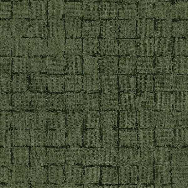 Purchase 4157-333455 Advantage Wallpaper, Blocks Olive Checkered - Curio
