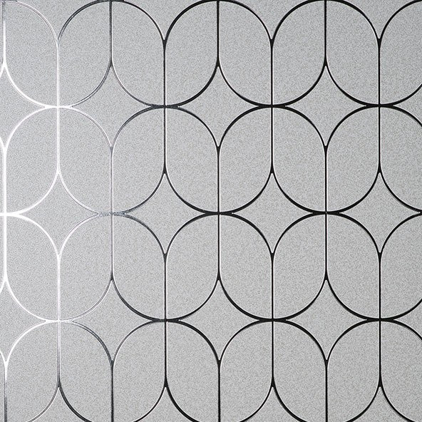 Purchase 4157-42803 Advantage Wallpaper, Raye Silver Rosco Trellis - Curio