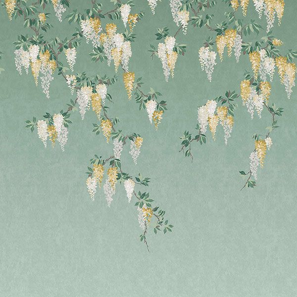 Purchase 4164-50940 Advantage Wallpaper, Wisteria Green Wall Mural - Westbury Forest
