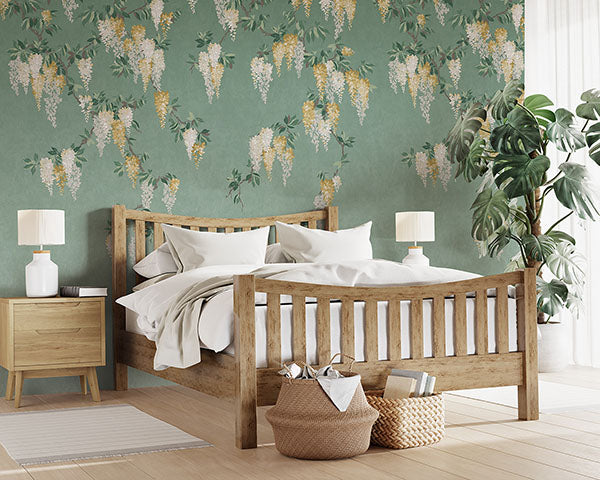 Purchase 4164-50940 Advantage Wallpaper, Wisteria Green Wall Mural - Westbury Forest12