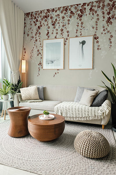 Purchase 4164-50941 Advantage Wallpaper, Trailing Ivy Brown Wall Mural - Westbury Forest1