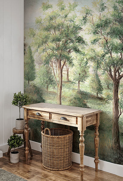Purchase 4164-50943 Advantage Wallpaper, Orchard Green Wall Mural - Westbury Forest1
