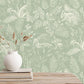 Purchase 4164-M1801 Advantage Wallpaper, Woodland Green Toile - Westbury Forest1